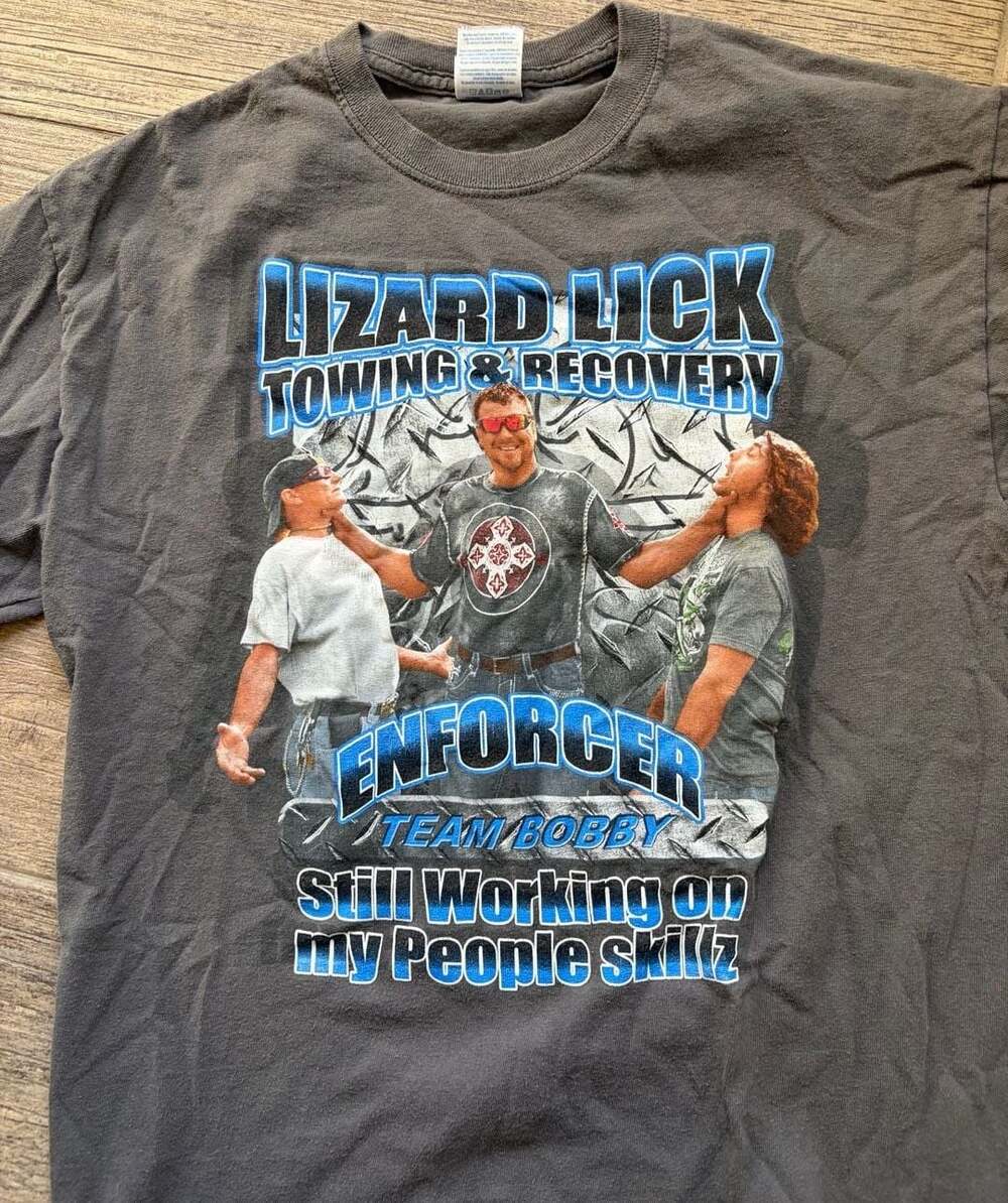 Lizard Lick Towing & Recovery Enforcer Team Bobby People Skillz Graphic T-Shirt